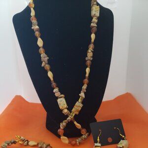 earthtone/lampwork set